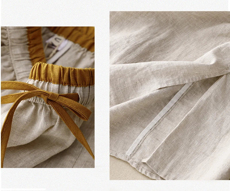 Anna-Berg | High-Waist Linen Skirt