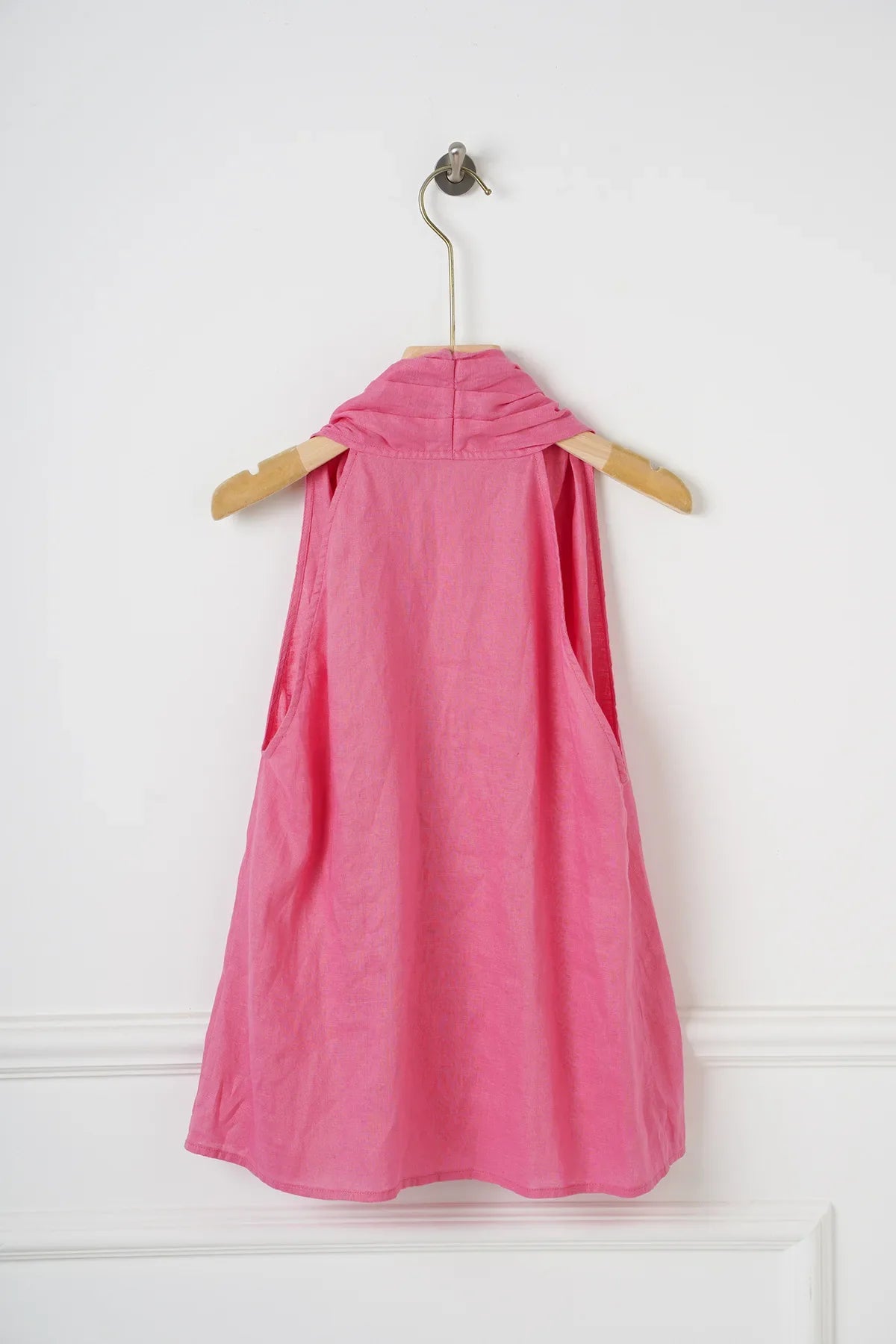 Anna-Berg | Natural Draped Linen Vest