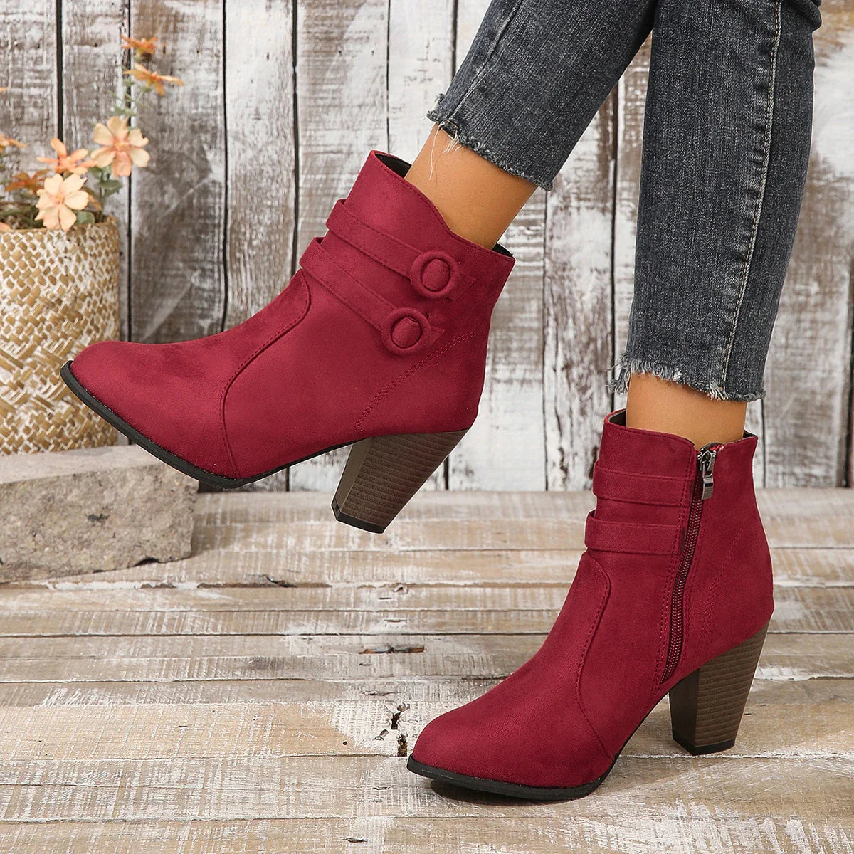 Anna-Berg | Leather Ankle Boots