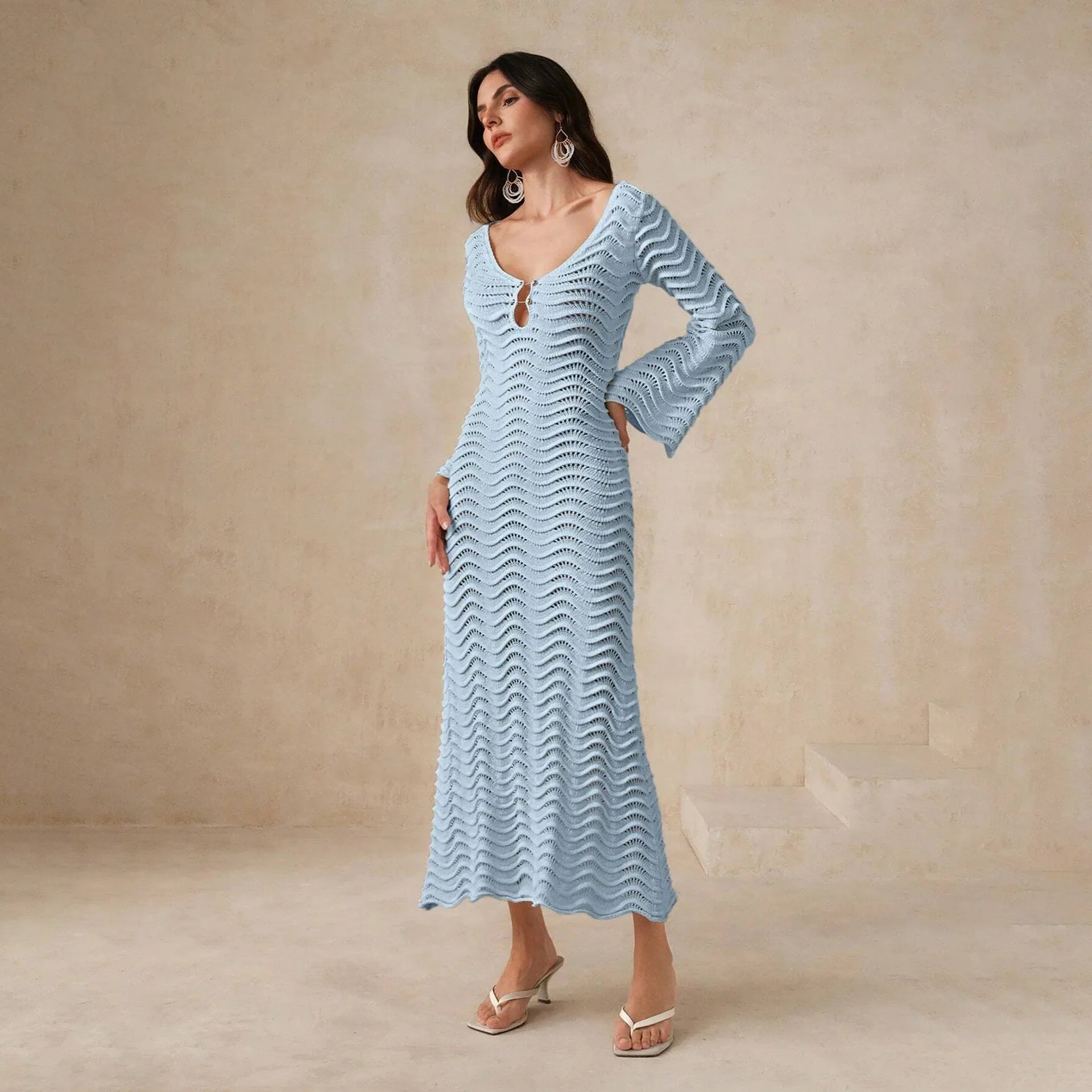 Anna-Berg | Open-Knit Dress