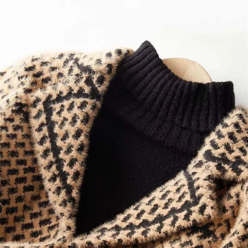 Anna-Berg | Houndstooth Knit Jacket