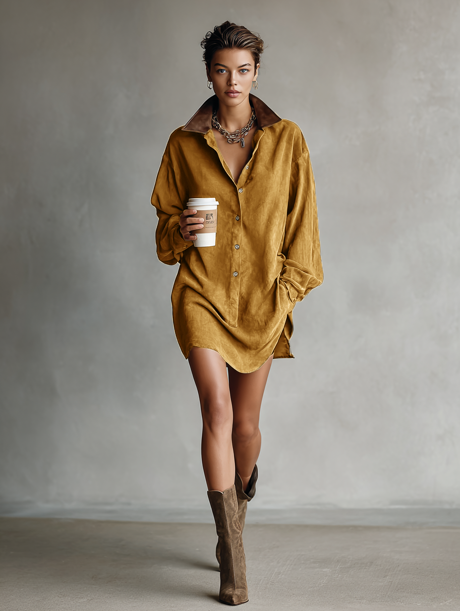 Anna-Berg | Suede Dress