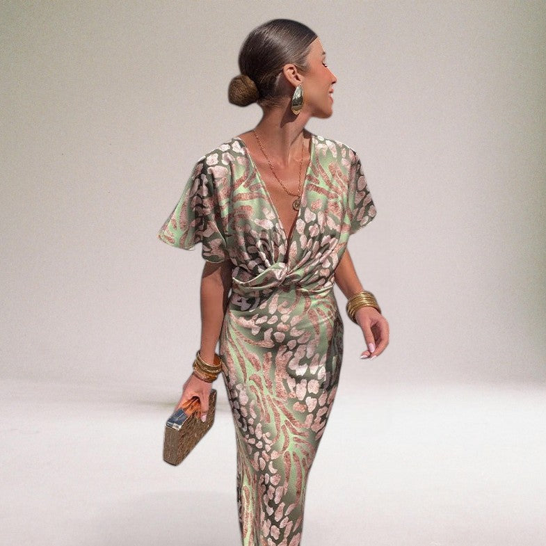 Anna-Berg | Maxi Dress, V-Neck
