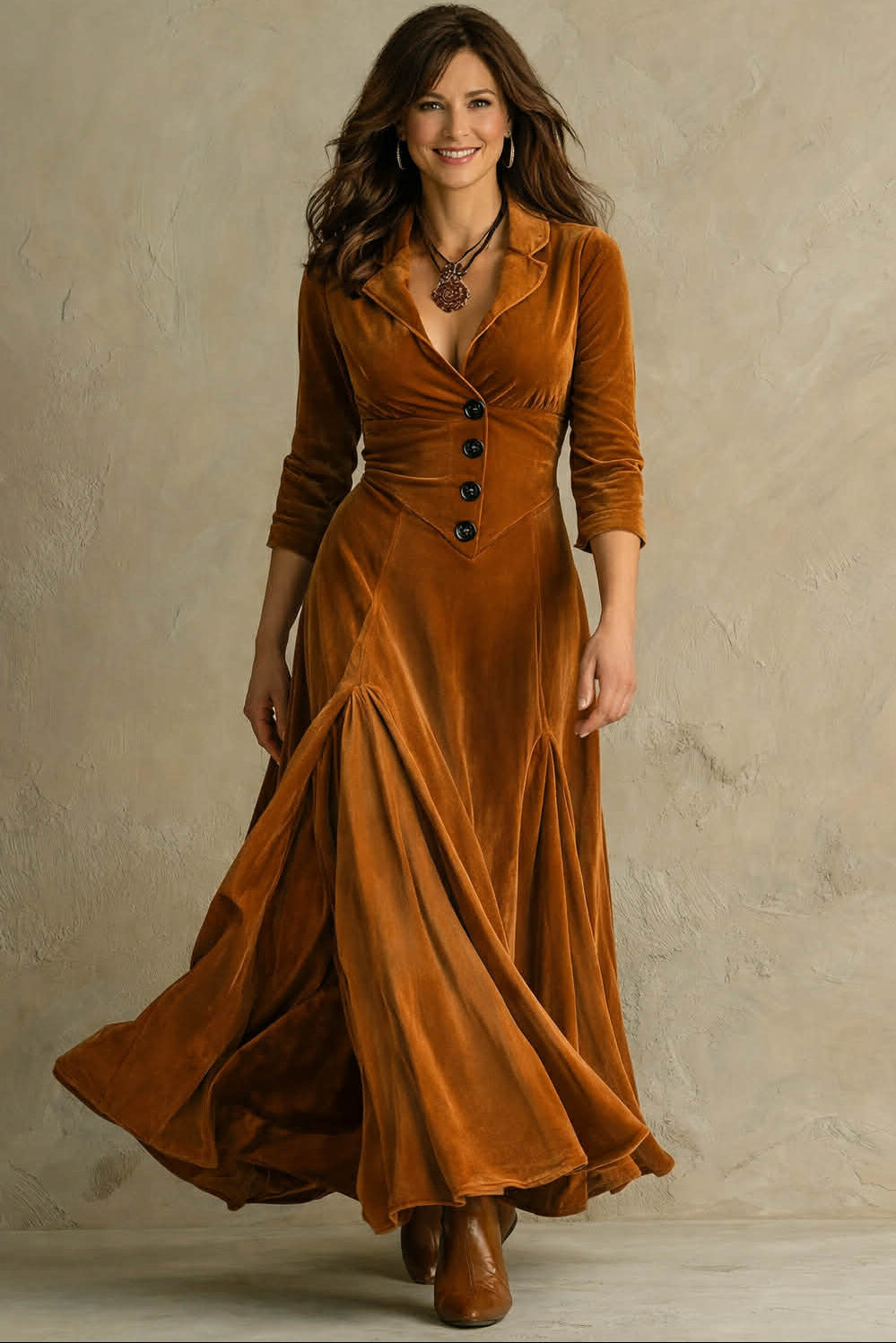 Anna-Berg | Elegant Velvet Dress