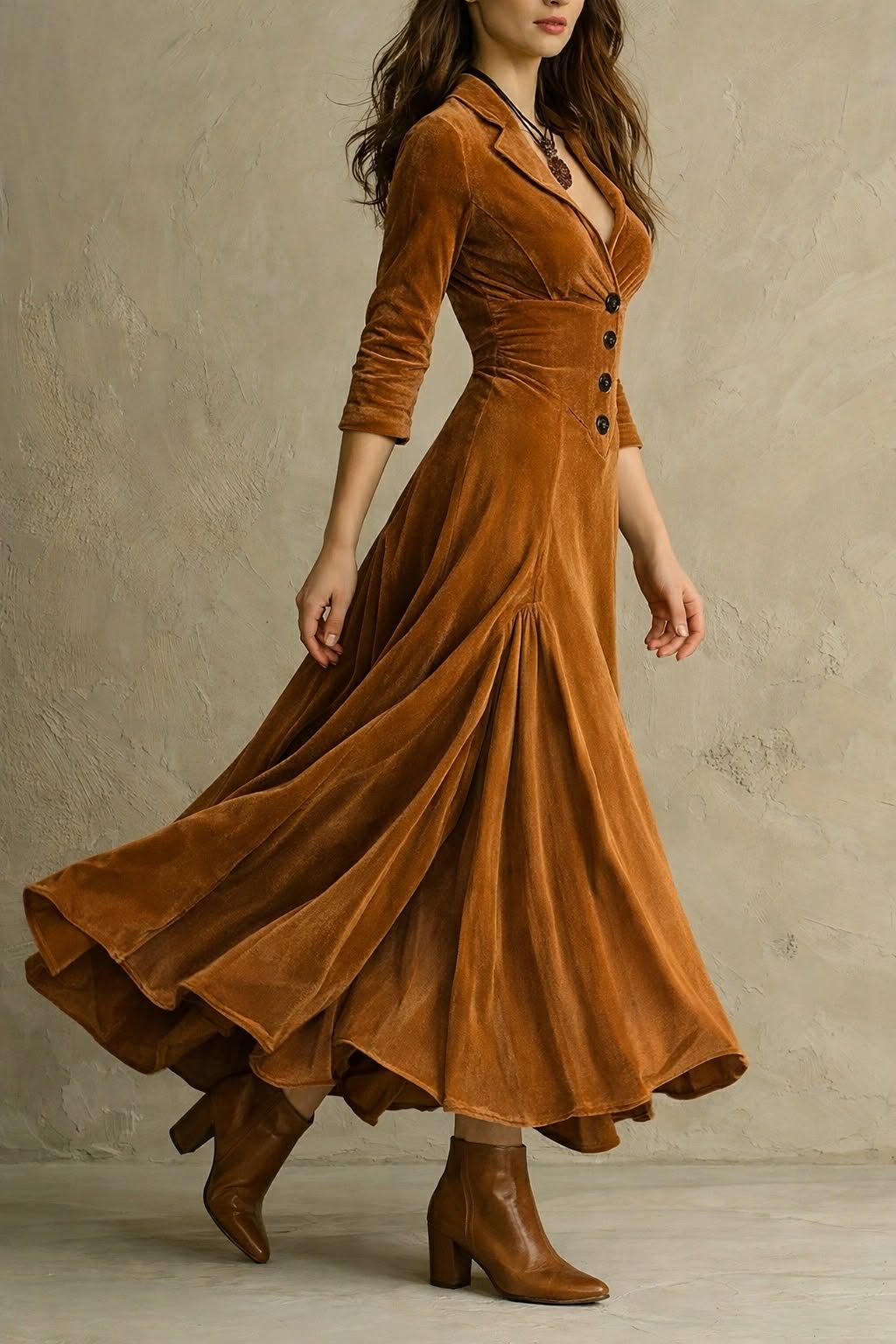 Anna-Berg | Elegant Velvet Dress