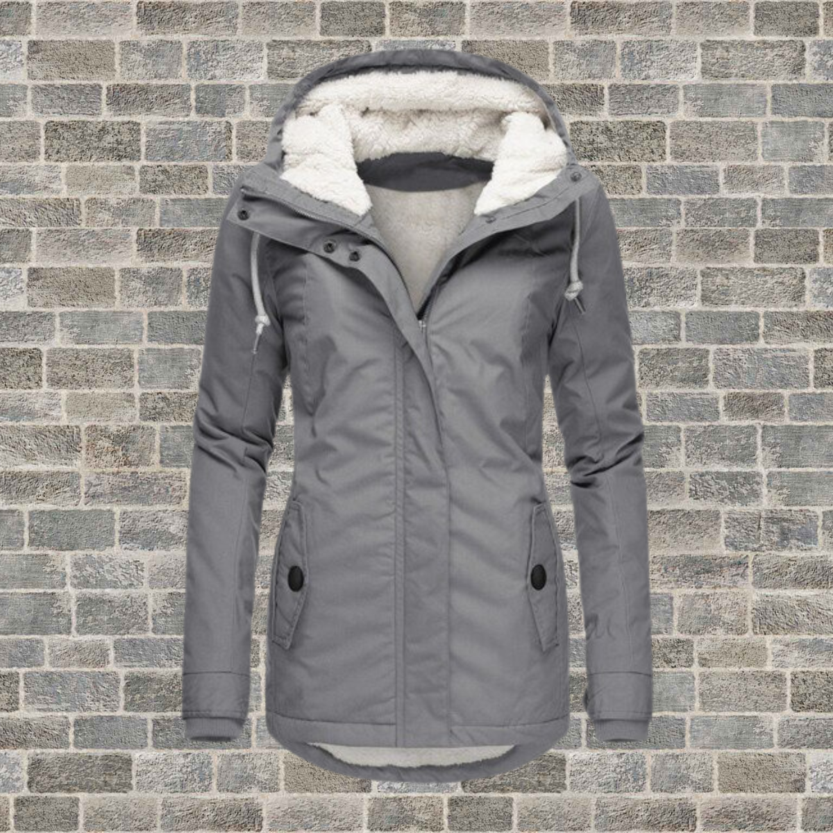 Anna-Berg | Hoodie Coat, Sherpa