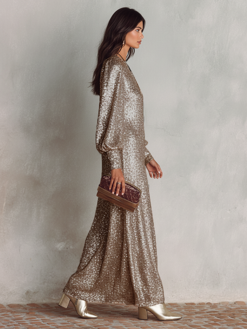 Anna-Berg | V-Neck Cocktail Dress