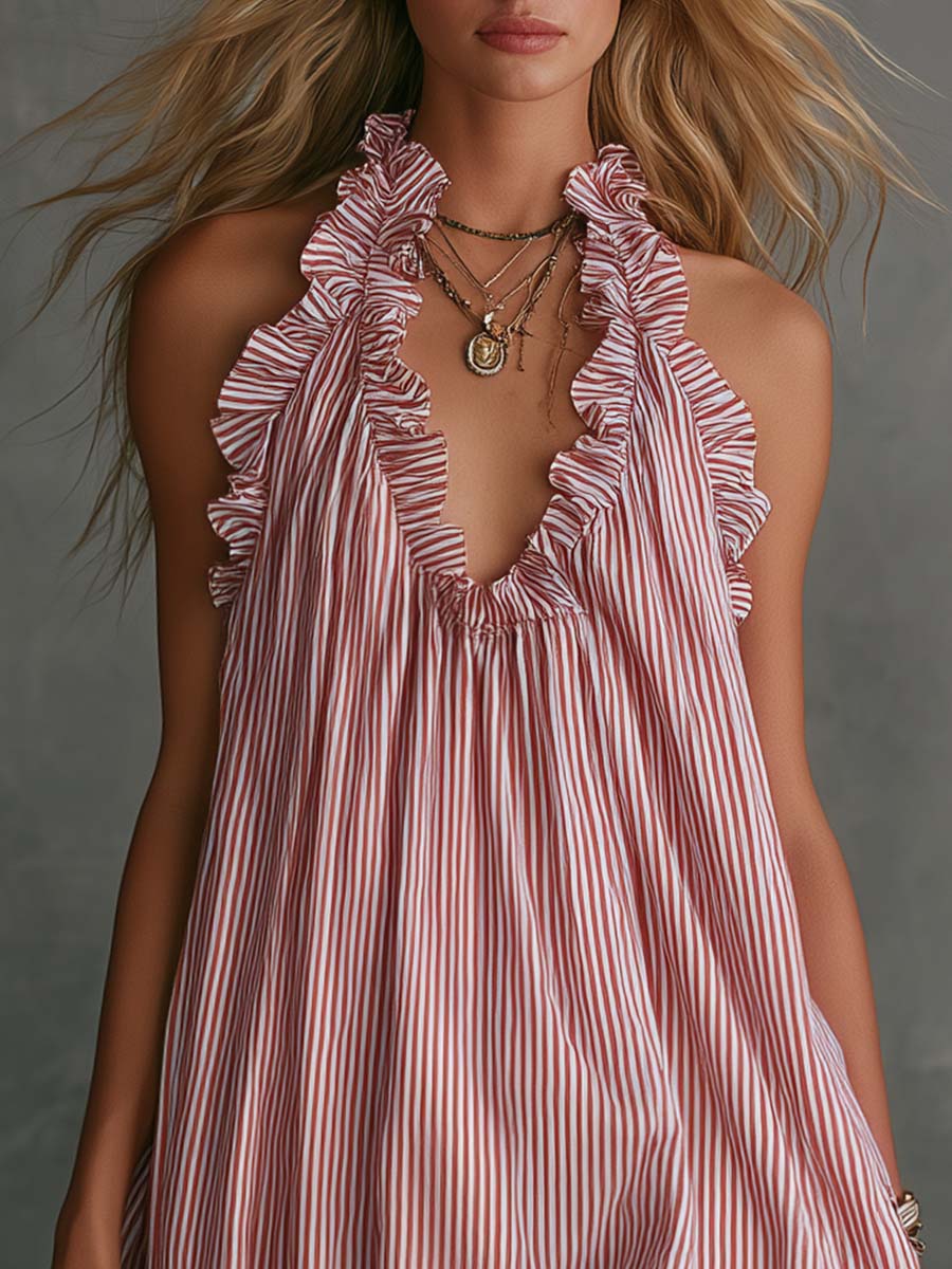 Anna-Berg | V-Neck Casual Dress
