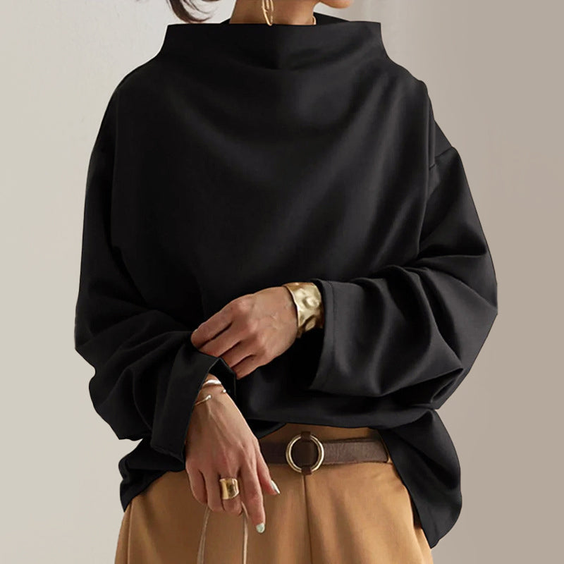 Anna-Berg | Oversized Top, Folded Collar Design
