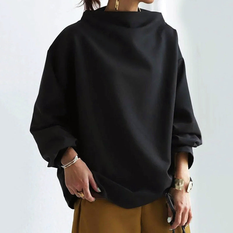 Anna-Berg | Oversized Top, Folded Collar Design