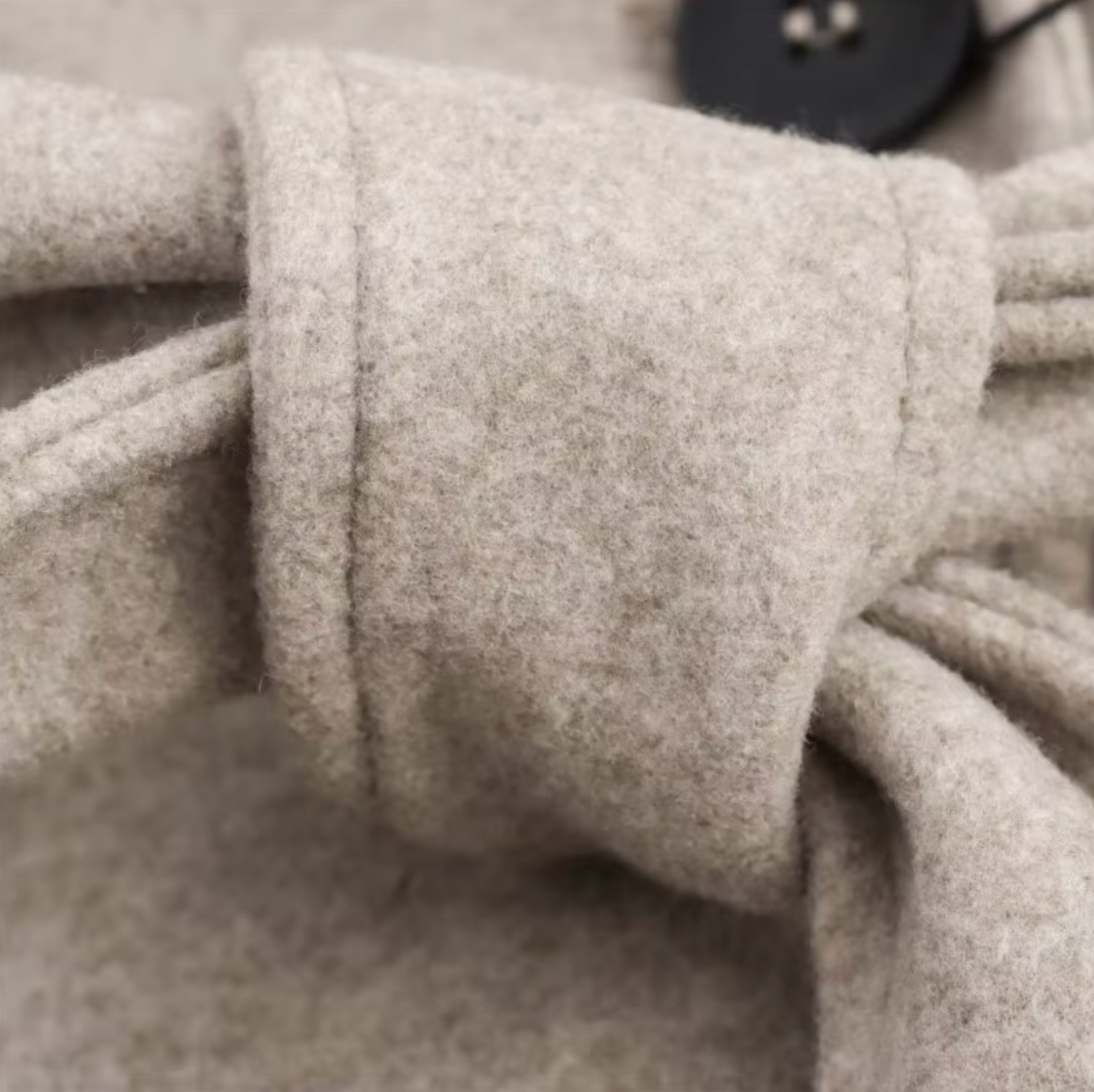 Anna-Berg | Trench Coat - Beige, Double-Breasted, Faux Fur Collar, Belted, Longline