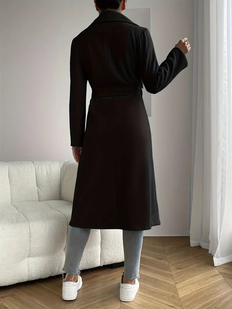 Anna-Berg | Overcoat - Belted, Minimalist Lapel Design