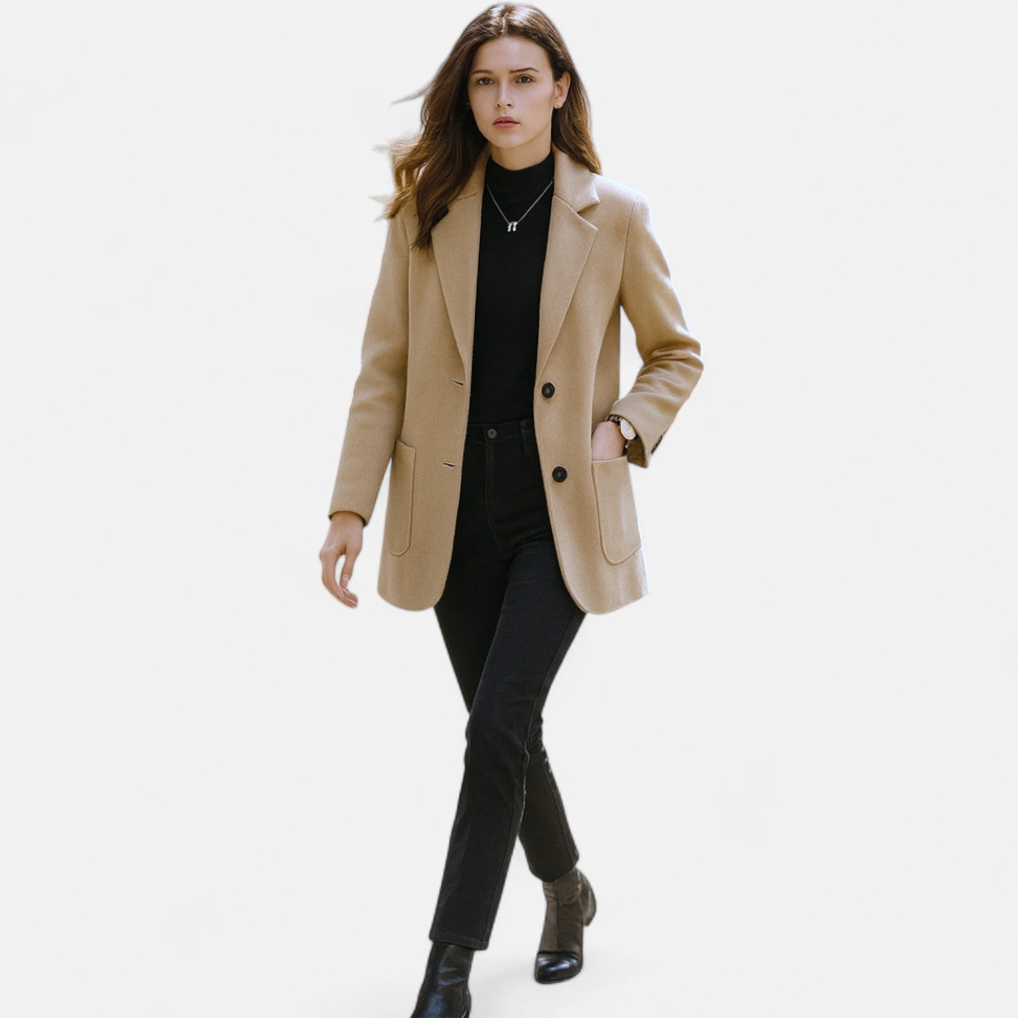 Anna-Berg | Blazer Coat – Tailored – Buttoned – Structured Fit