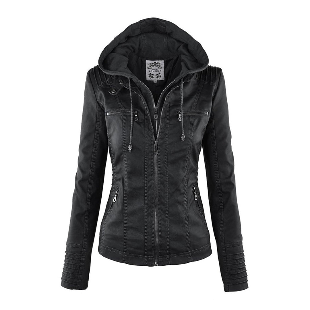 Anna-Berg | Zip-Up Jacket - Brown, Hooded, Casual