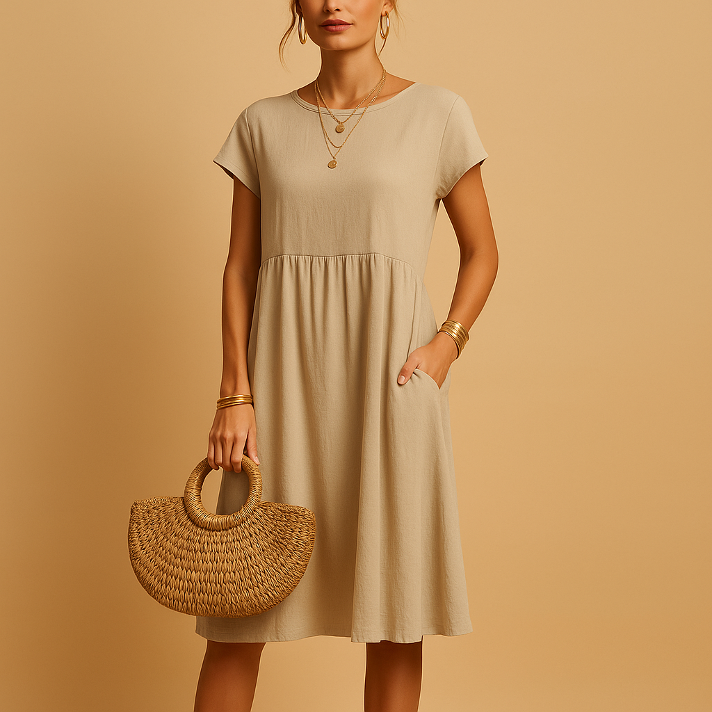 Anna-Berg | Midi Summer Dress - Lightweight, Versatile Fit