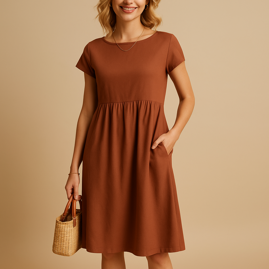 Anna-Berg | Midi Summer Dress - Lightweight, Versatile Fit