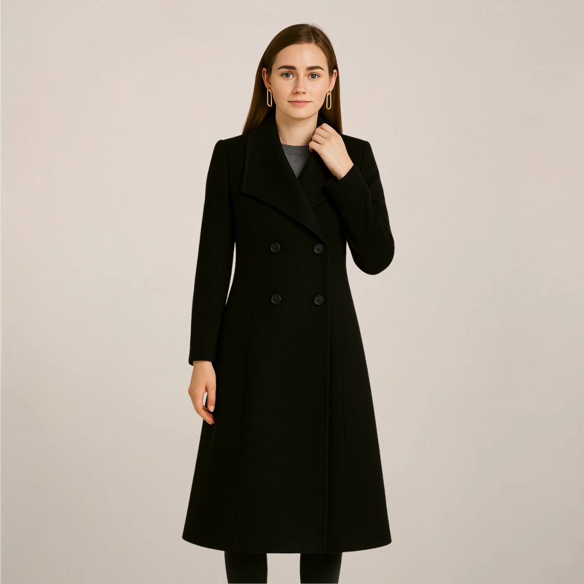 Anna-Berg | Trench Coat - Tailored, Double-Breasted, Defined Waist