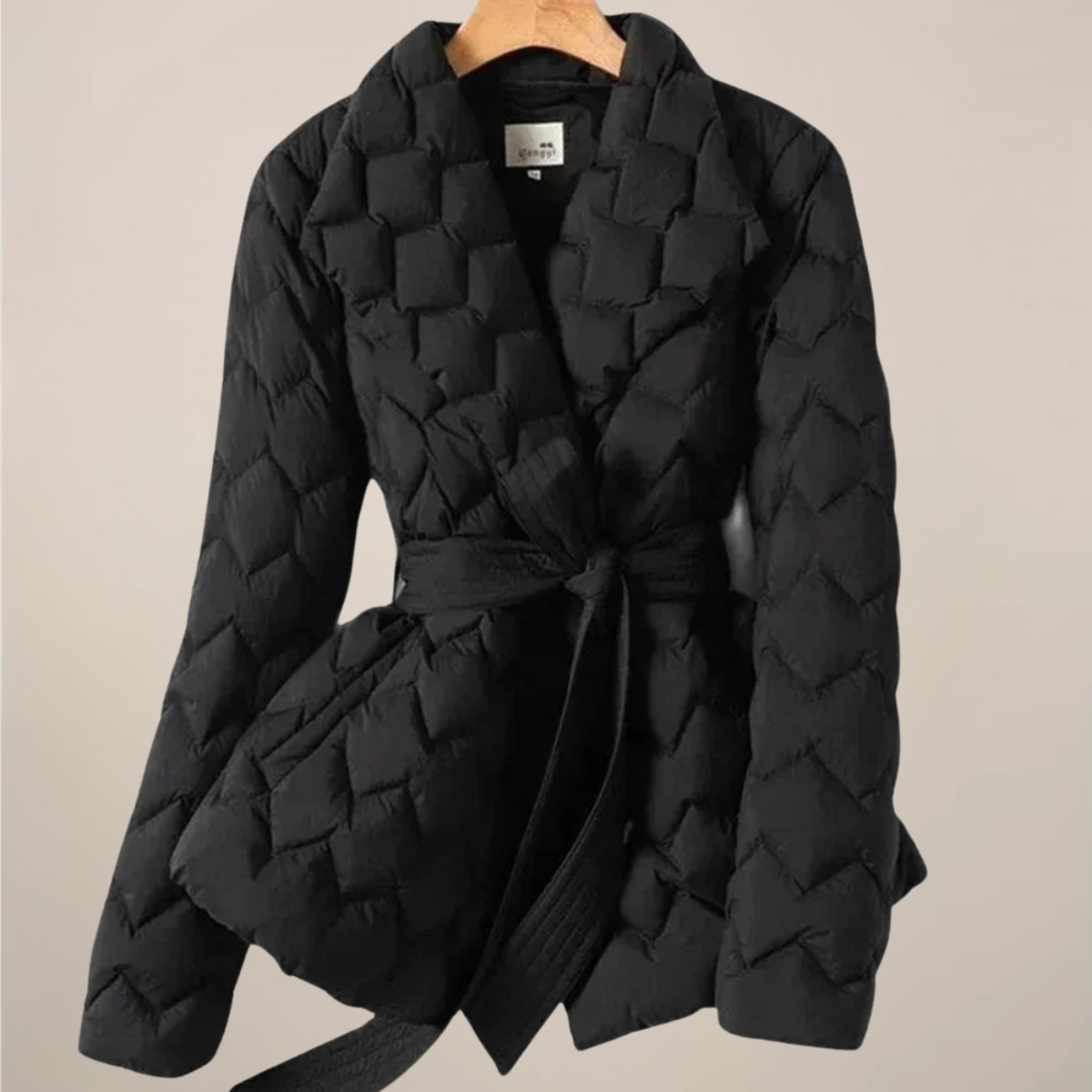 Anna-Berg | Puffer Jacket – Quilted Design – Belted Waist – Elegant Fit
