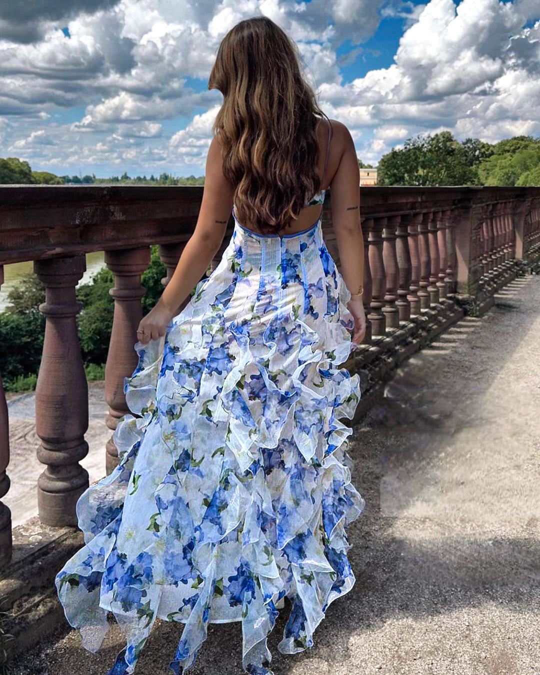 Anna-Berg | Maxi Dress – Relaxed Fit – Floral Print