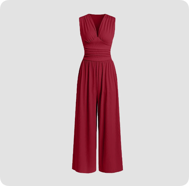 Anna-Berg | Sleeveless Jumpsuit - Flattering Fit