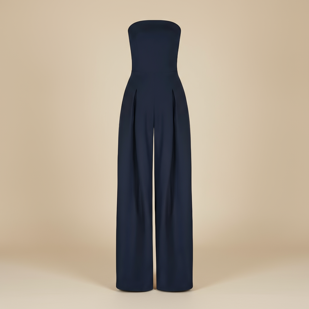 Anna-Berg | Strapless Wide-Leg Jumpsuit
