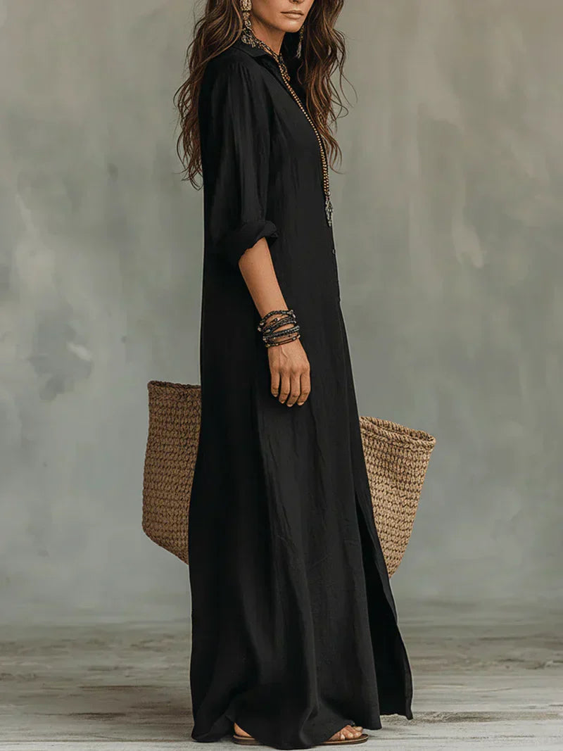 Anna-Berg | Effortless Maxi Dress With Flattering Silhouette Versatile For Everyday