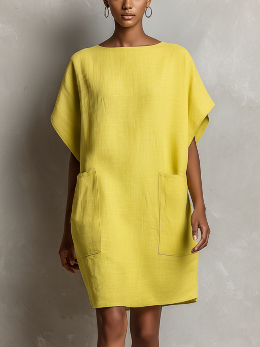 Anna-Berg | Yellow Linen Dress