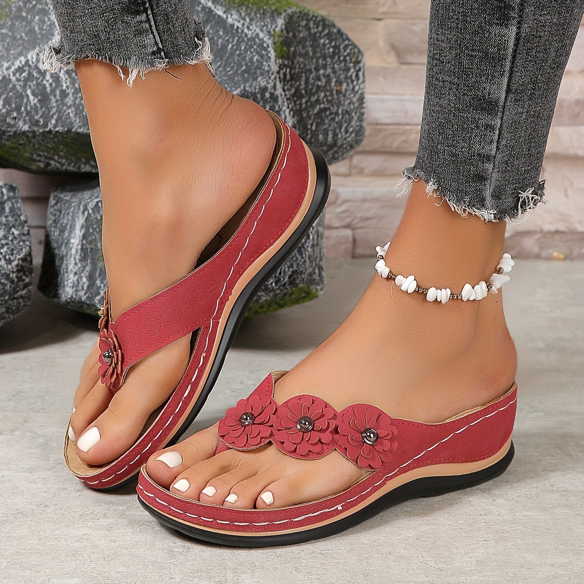 Anna-Berg | Feminine Orthopedic Slip-On Sandals