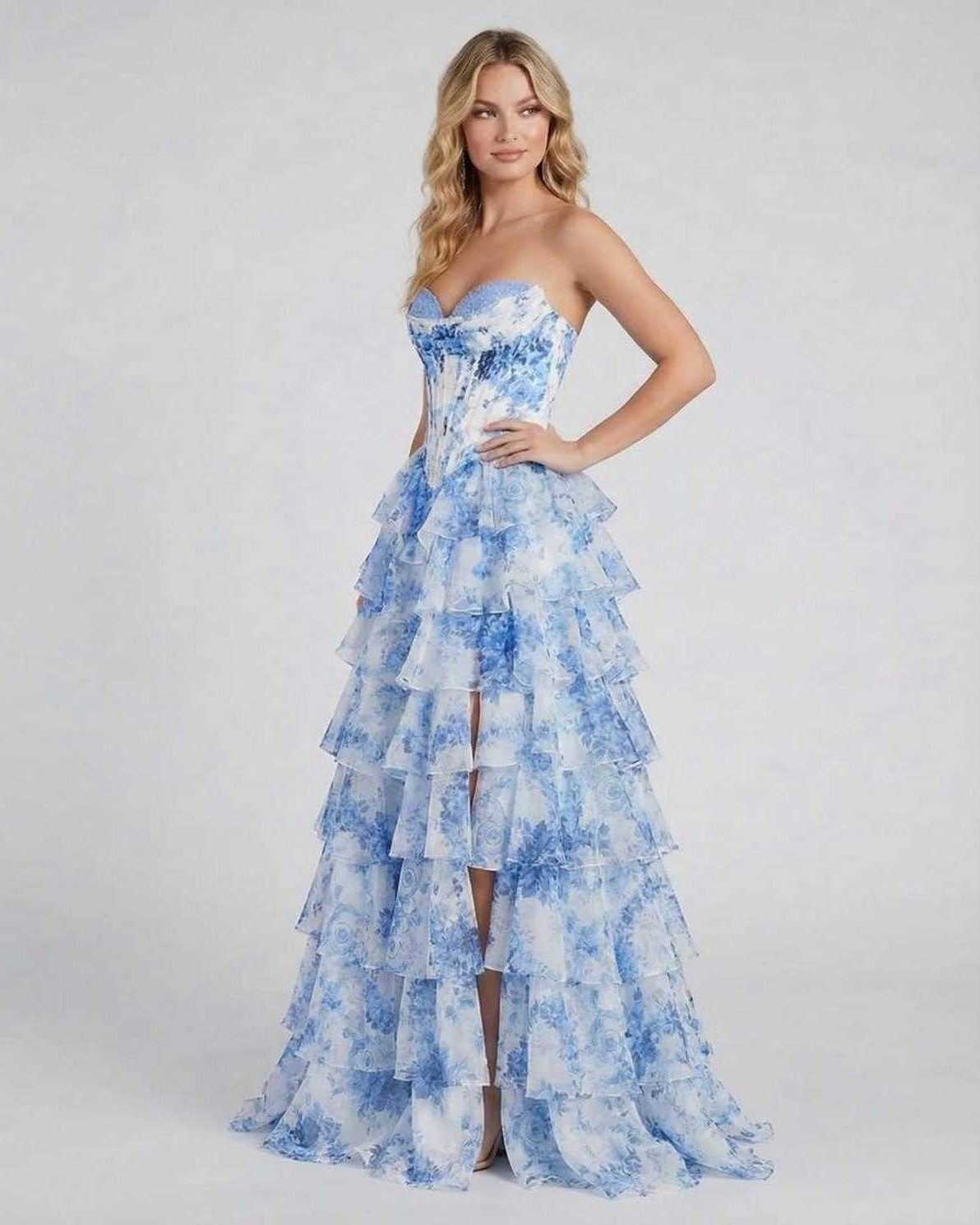 Anna-Berg | Chiffon Strapless Corset Dress