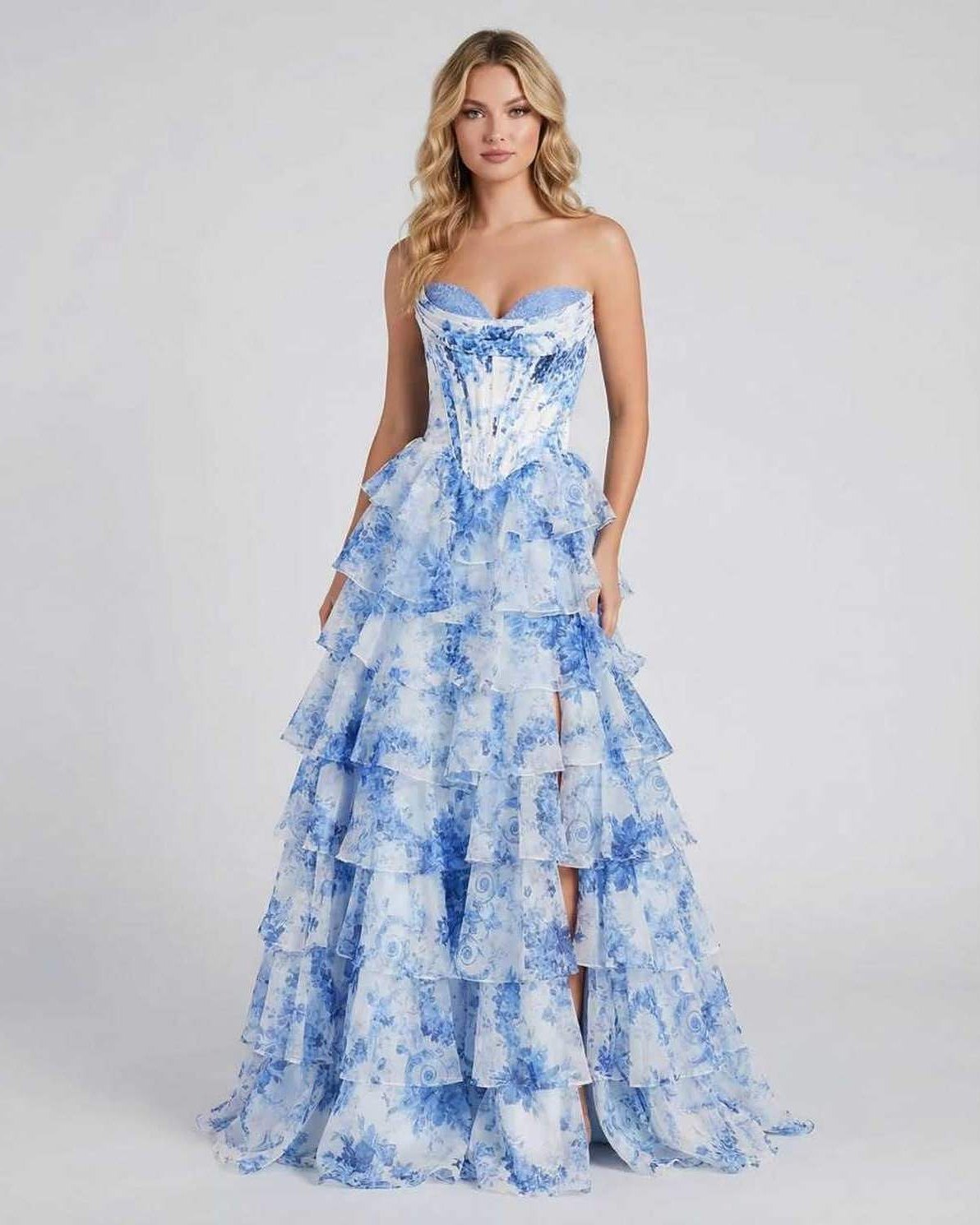 Anna-Berg | Chiffon Strapless Corset Dress