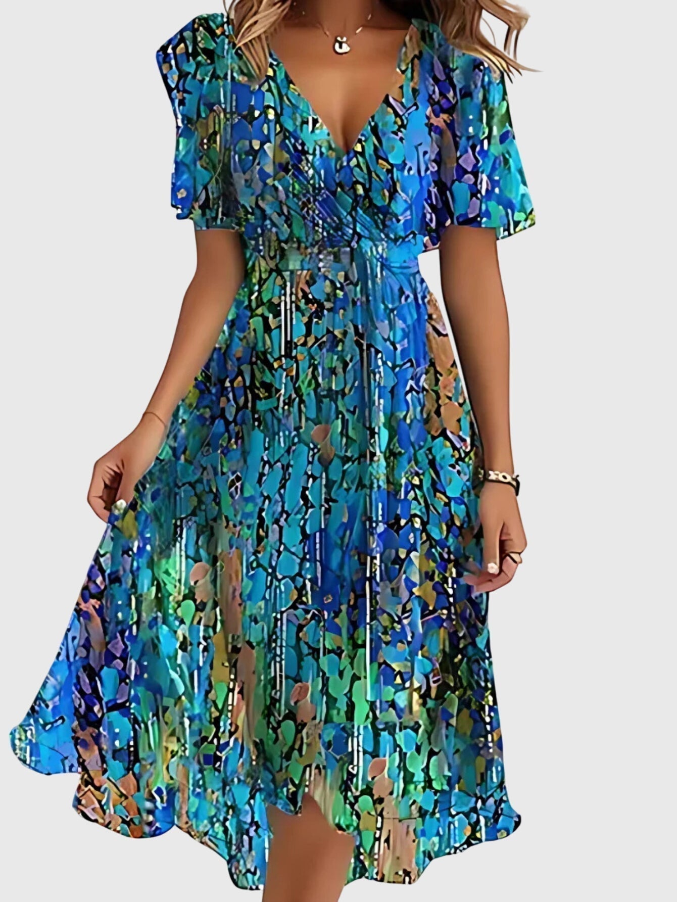 Anna-Berg | Timeless Summer Belly Coverage Dress for Effortless Elegance