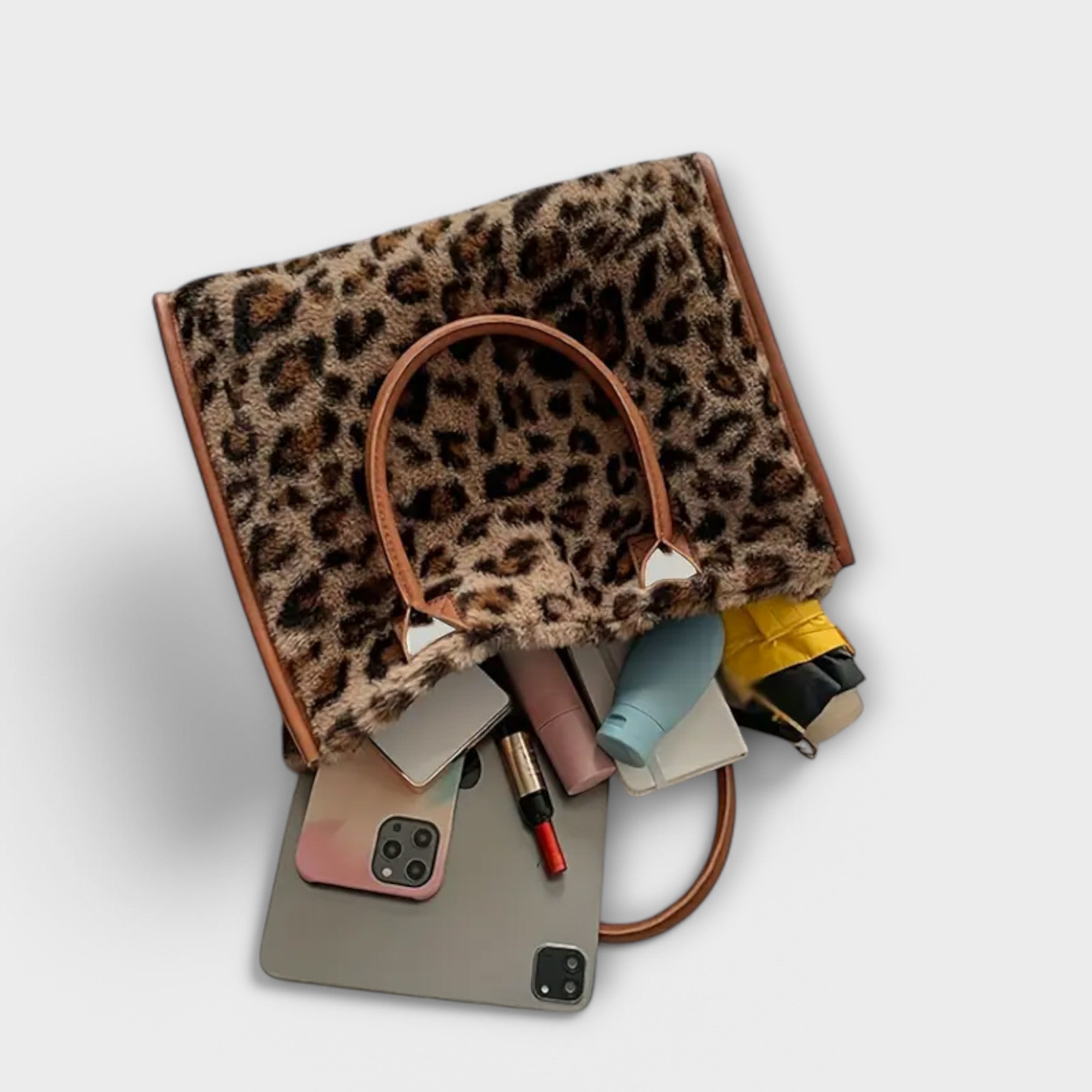 Anna-Berg | Tote - Plush, Leopard Print