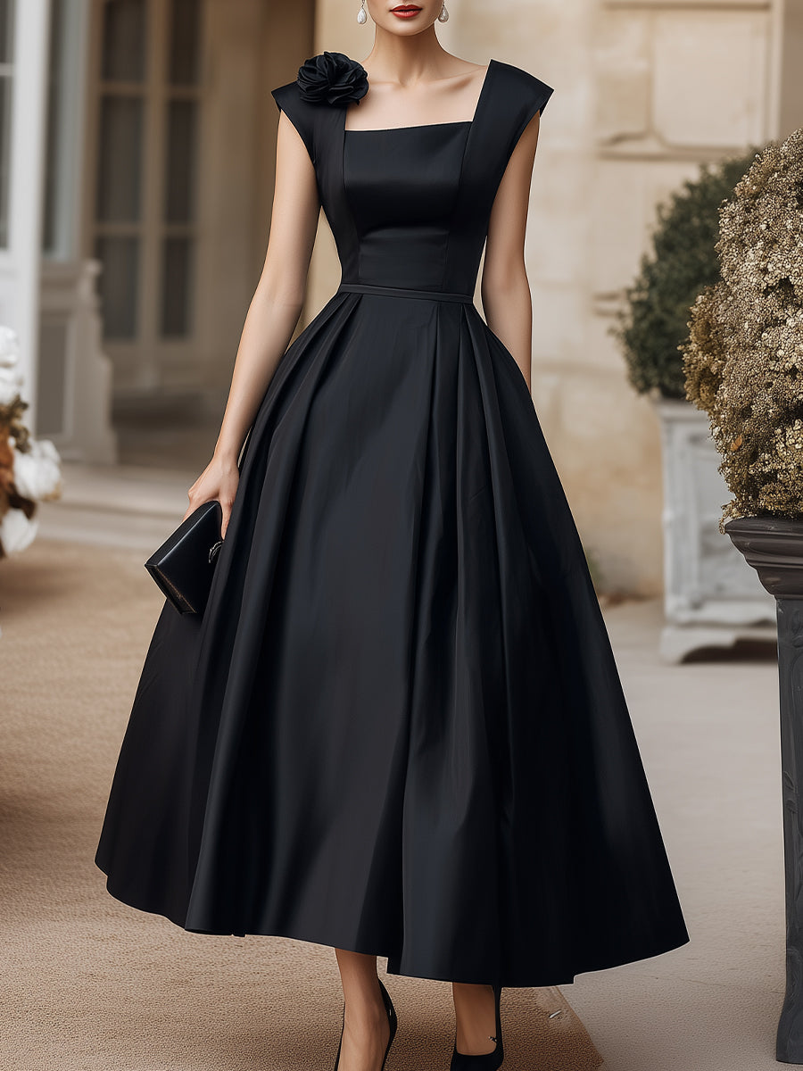 Anna-Berg | Square Neck Structured Dress