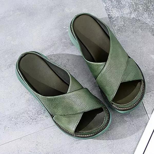 Anna-Berg | Timeless Flat Cushioned Sandals for Every Occasion