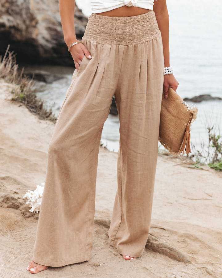 Anna-Berg | Flowing Beach Pants With Wide Legs Made to Turn Heads