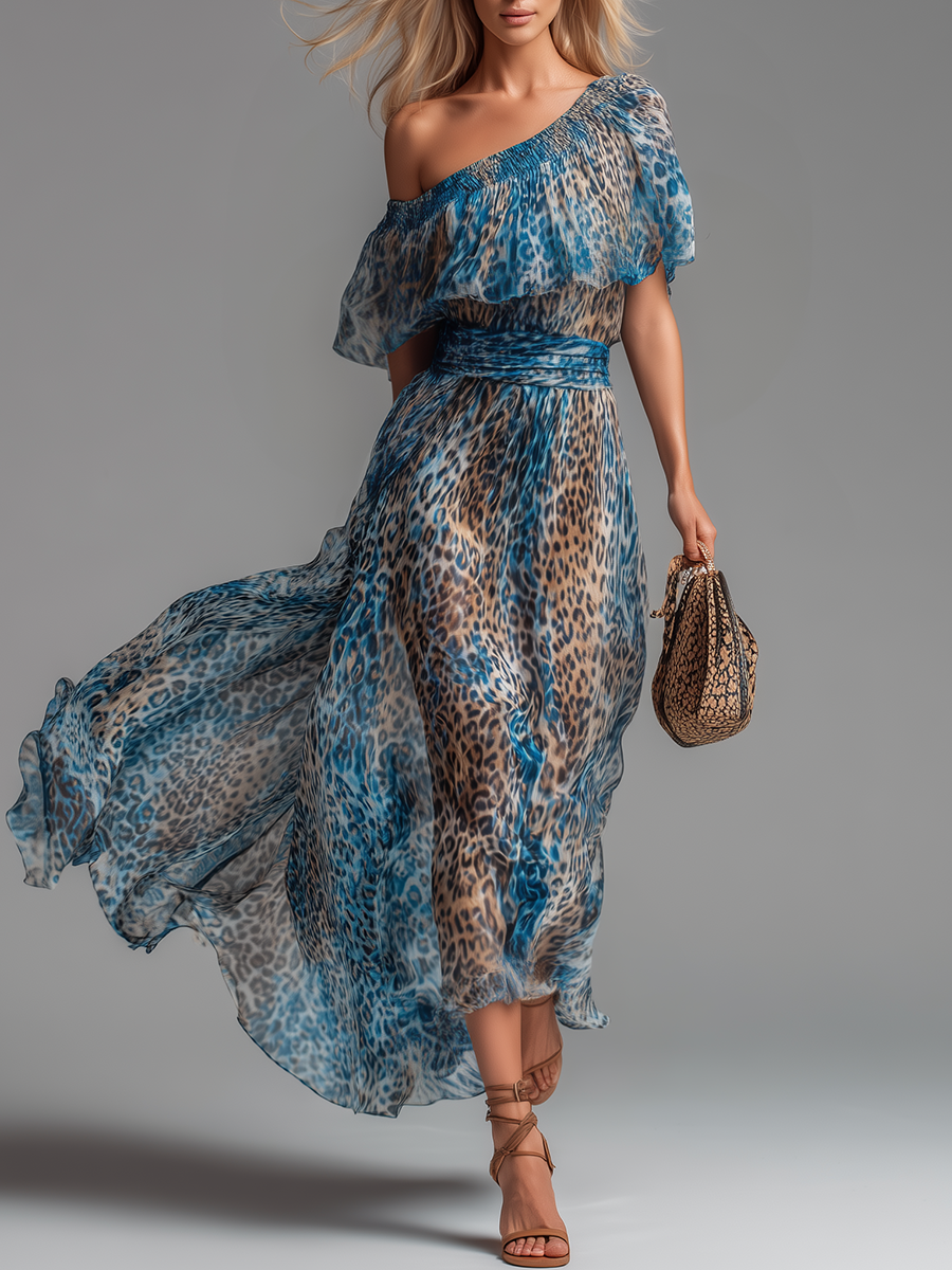Anna-Berg | Chiffon Off-Shoulder Evening Dress