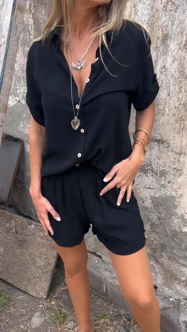 Anna-Berg | Graceful Lightweight Shorts And Top Set in a Flattering Cut