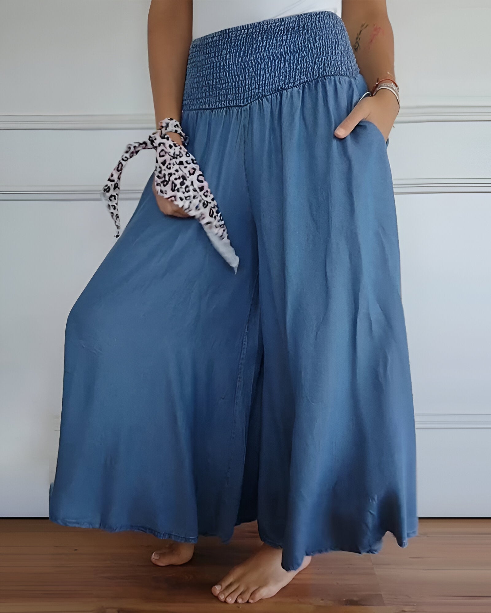 Anna-Berg | Graceful Comfortable Pants With Elastic Waist