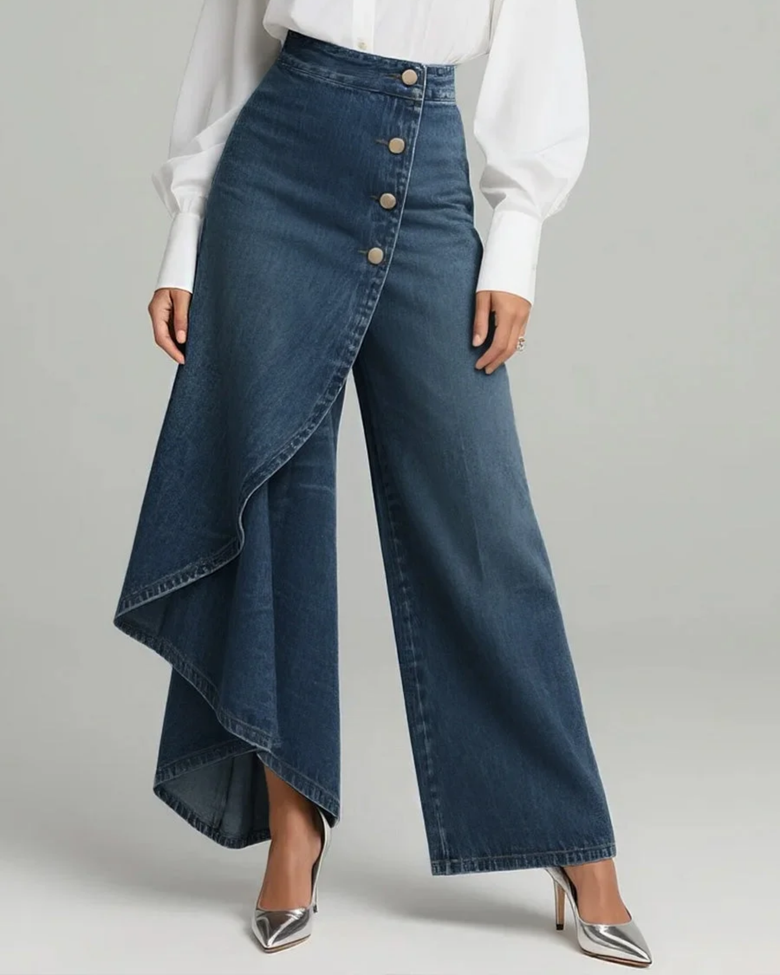 Anna-Berg | Luxe High Waisted Wide Leg Wrap Pants for a Polished Look