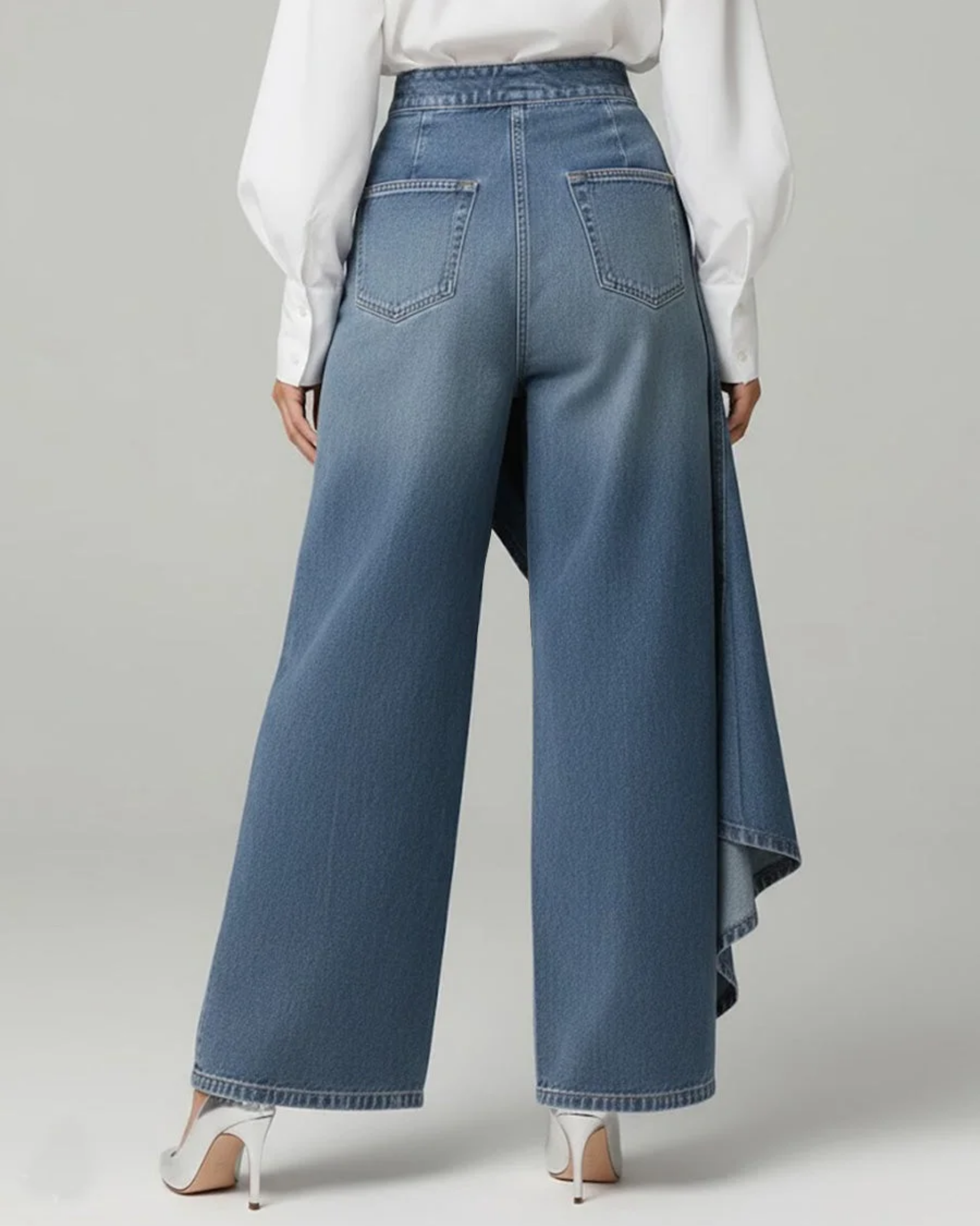 Anna-Berg | Luxe High Waisted Wide Leg Wrap Pants for a Polished Look