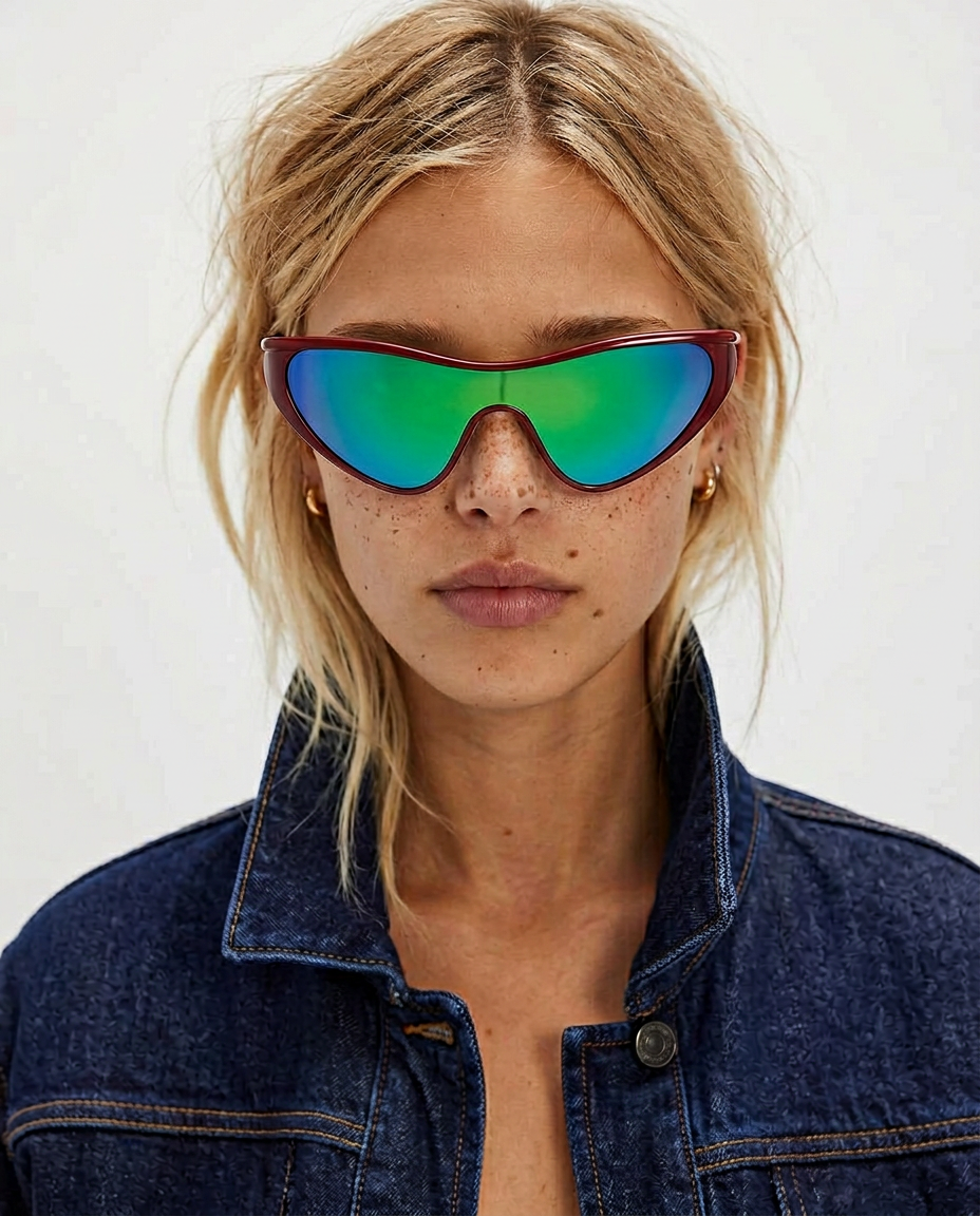 Anna-Berg | Gold Aviator Polarized Metal Frame Sunglasses