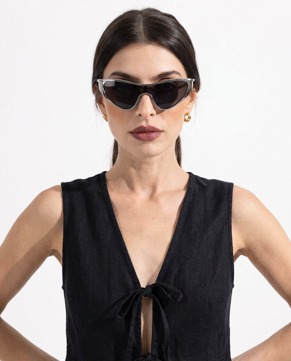 Anna-Berg | Gold Aviator Polarized Metal Frame Sunglasses