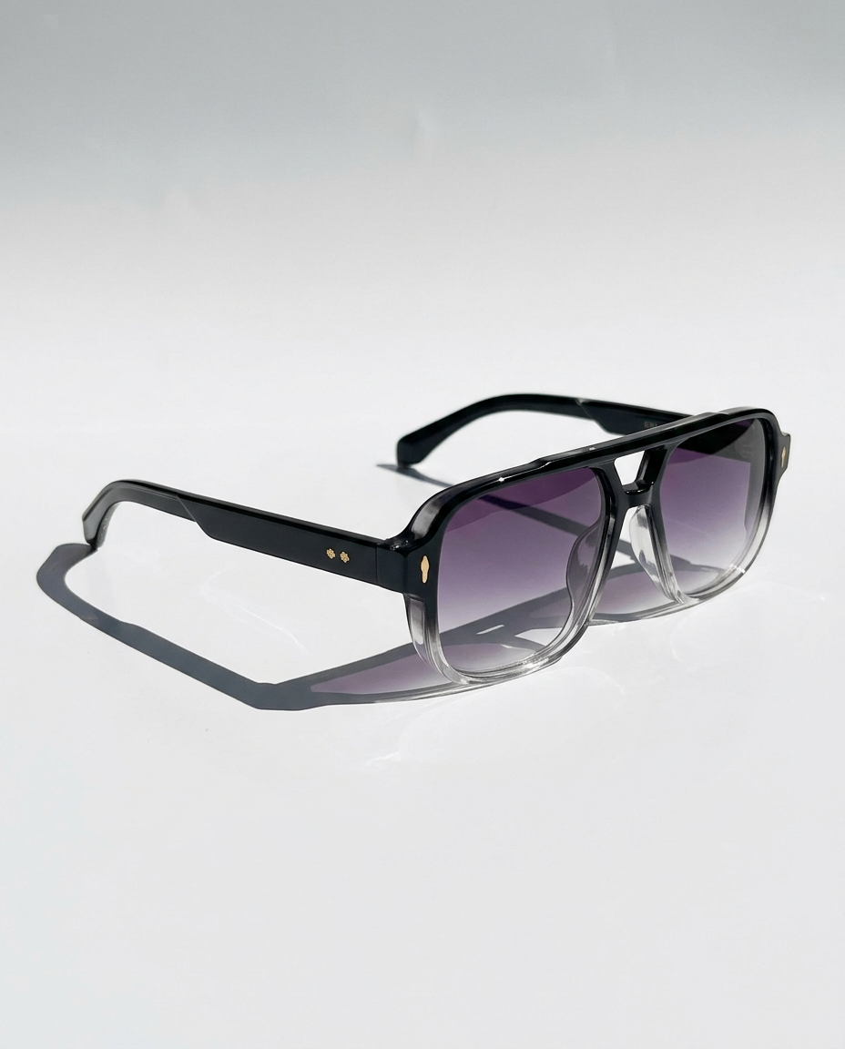 Anna-Berg | Black Square Acetate Frames