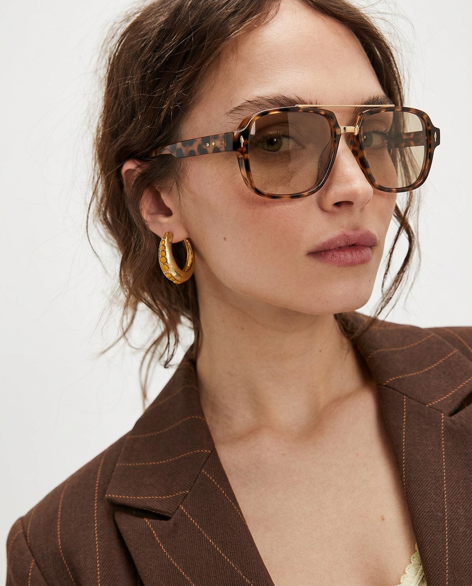 Anna-Berg | Black Square Acetate Frames
