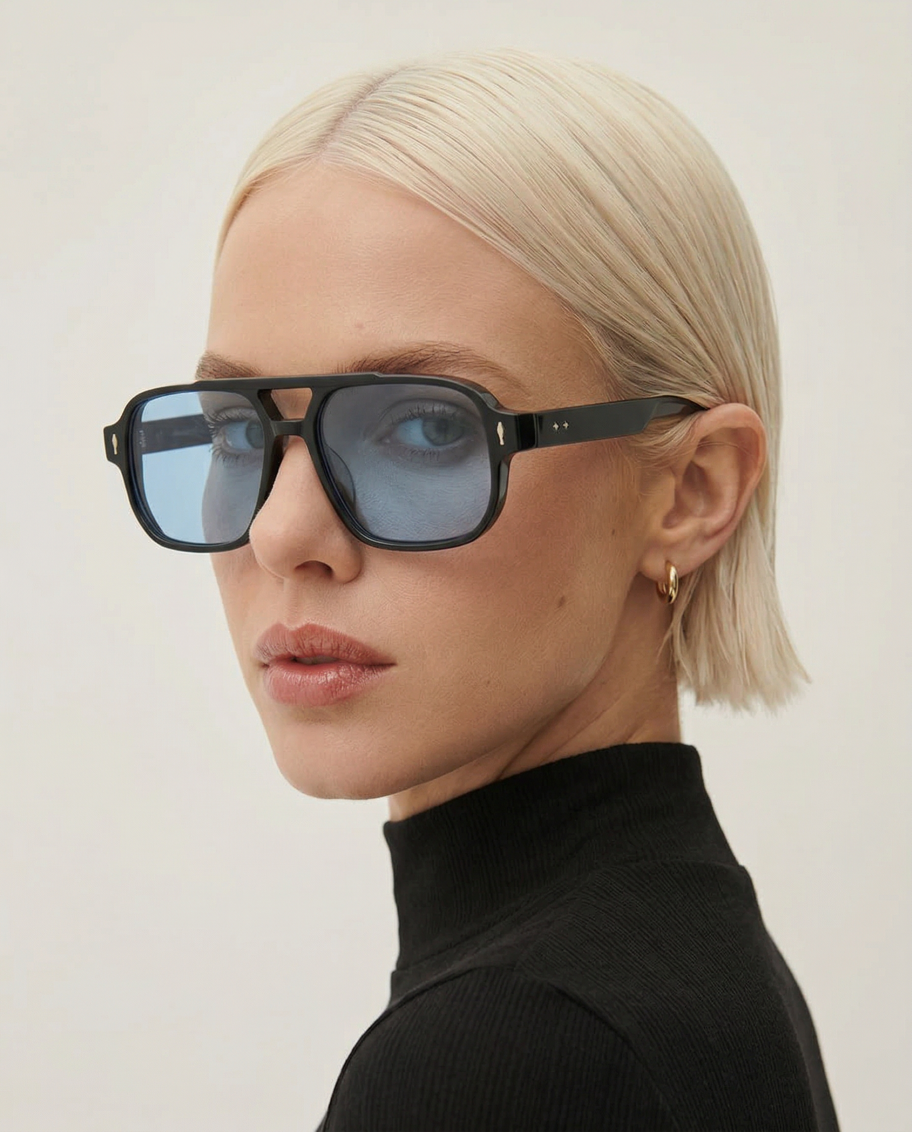 Anna-Berg | Black Square Acetate Frames