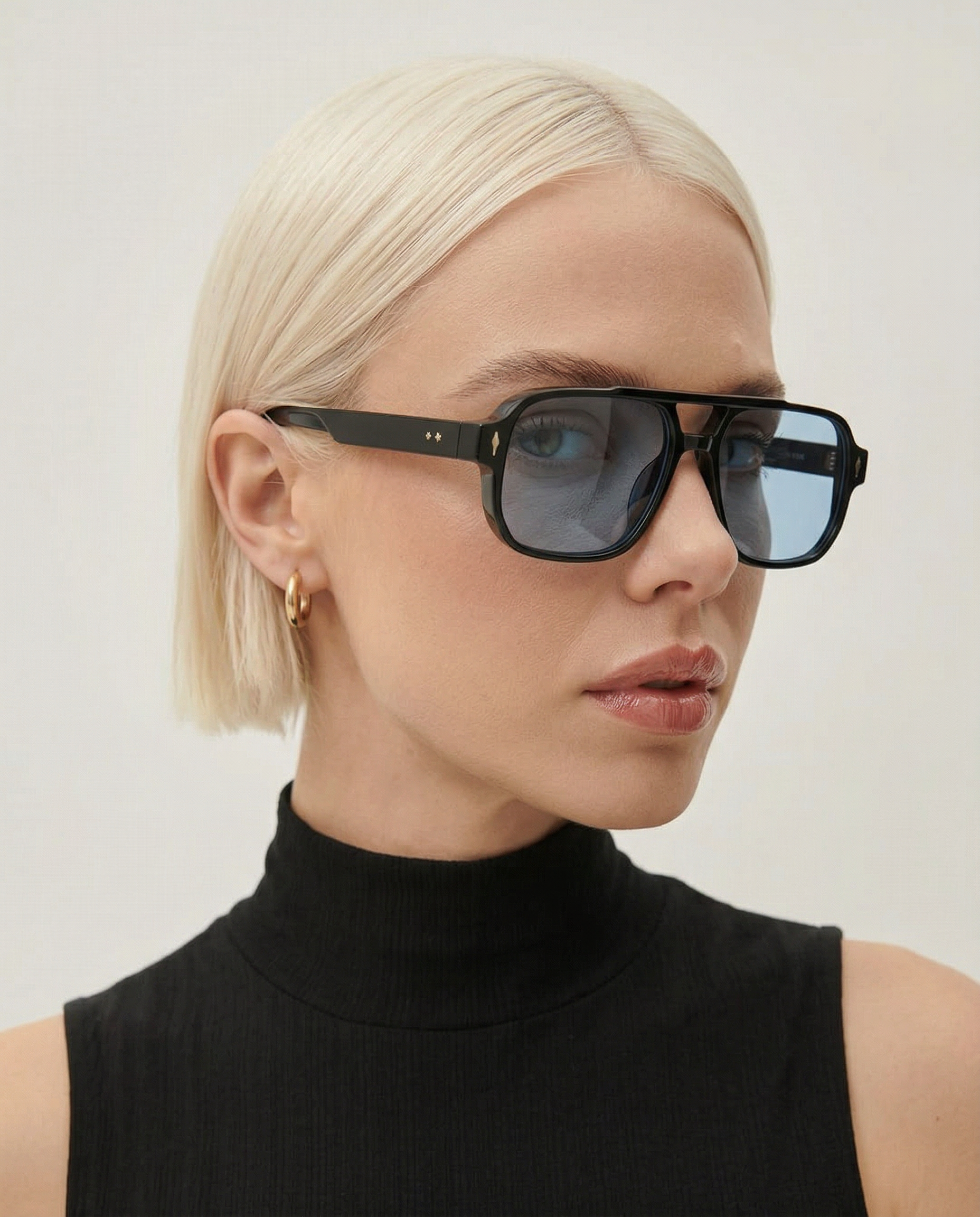 Anna-Berg | Black Square Acetate Frames