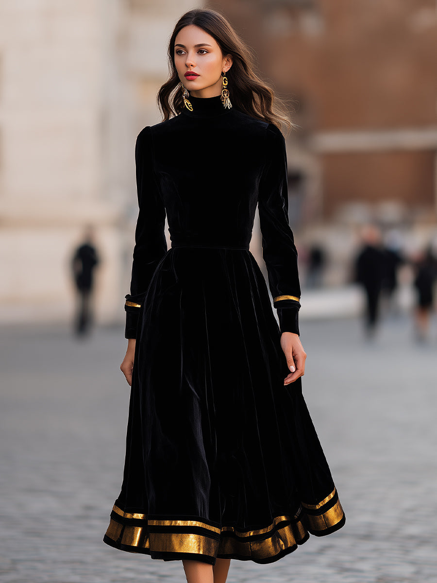 Anna-Berg | Elegant Velvet Dress