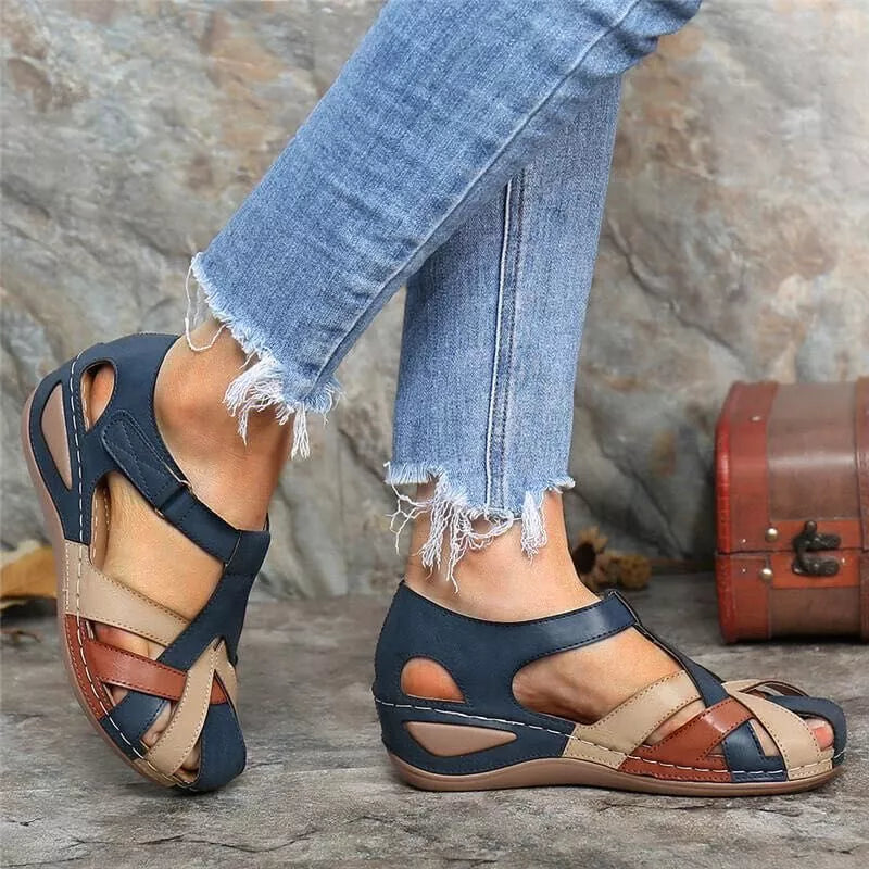 Anna-Berg | Chic Orthopedic Sandals with Graceful Drape
