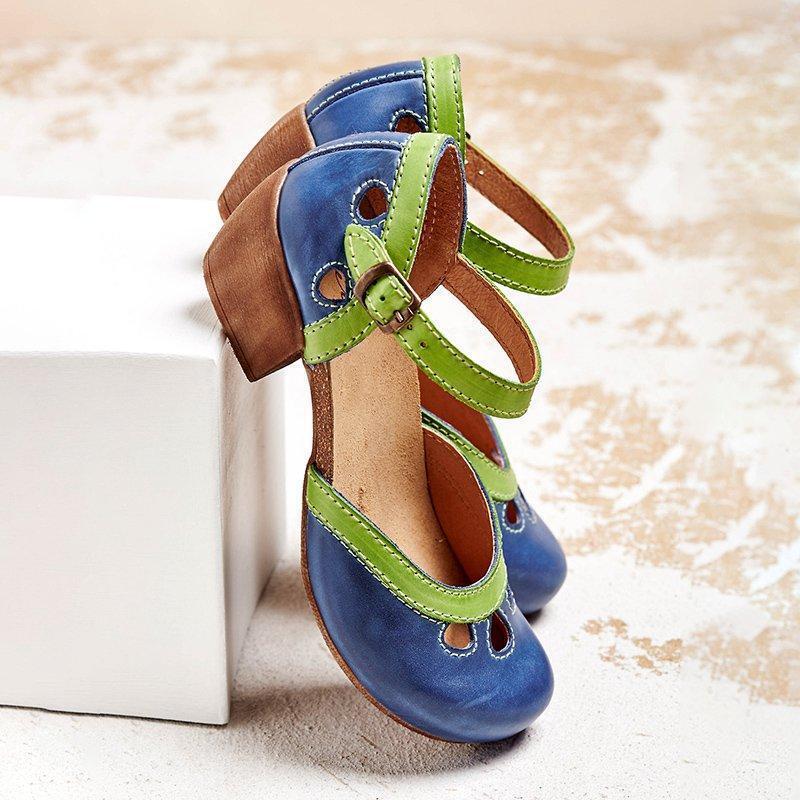 Anna-Berg | Elegant Orthopedic Low Heel Flat Sandals