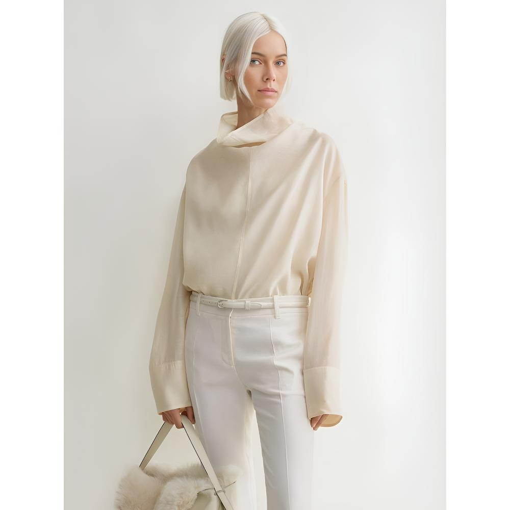 Anna-Berg | Natural Relaxed-Fit Linen Top
